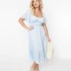 Baby Blue Princess Midi Dress