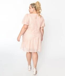 Baby Pink Sequin Asymmetrical Shift Dress 5 Baby Pink Sequin Asymmetrical Shift Dress -Pleaser Clothing Store baby pink sequin asymmetrical shift dress 938452