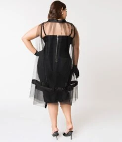 Barbie™ X Unique Vintage Black Magic Sheath Dress & Cape Set -Pleaser Clothing Store barbiea x unique vintage black magic sheath dress cape set 632834