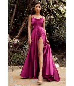 Cinderella Divine Berry Lipstick Liquid Satin Prom Gown