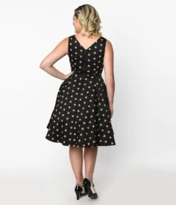 Black Bee Swing Dress 5 Black Bee Swing Dress -Pleaser Clothing Store black bee swing dress 965013
