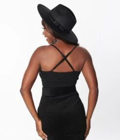 Black Deadly Nights Crop Top -Pleaser Clothing Store black deadly nights crop top 177814