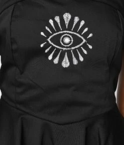 Black Eye Me Fit & Flare Dress -Pleaser Clothing Store black eye me fit flare dress 301532