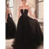 Cinderella Divine Black Glitter Bodice & Tulle Prom Ball Gown