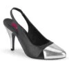 PLEASER Black Heel Sling Back Pump