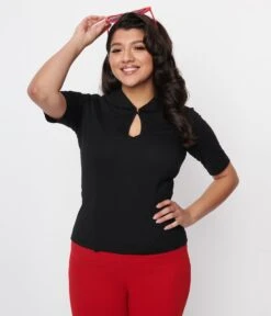 Black Keynote Top -Pleaser Clothing Store black keynote top 478364