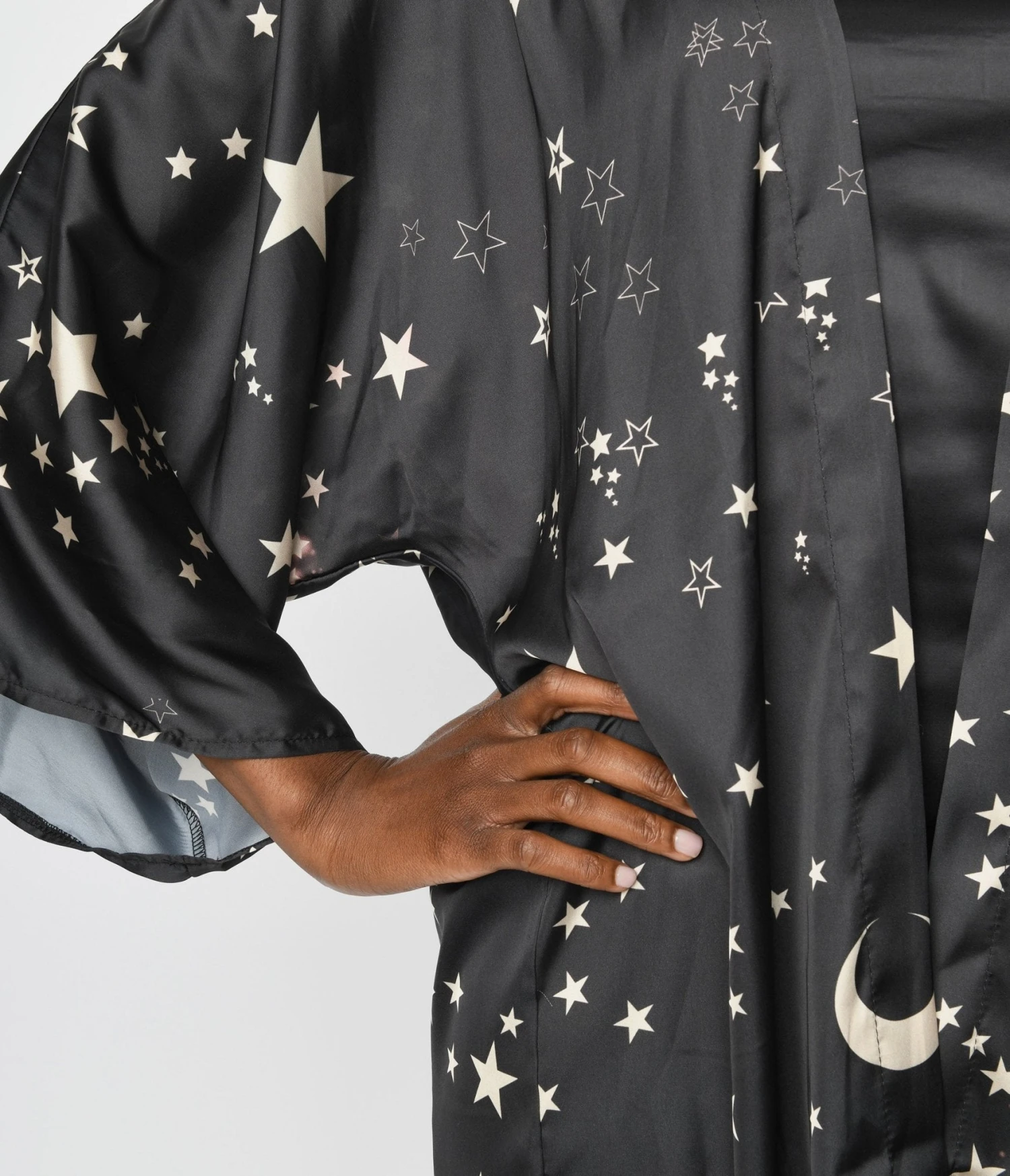 Black Moon & Stars Celestial Witch Kimono 2 Black Moon & Stars Celestial Witch Kimono - Image 2