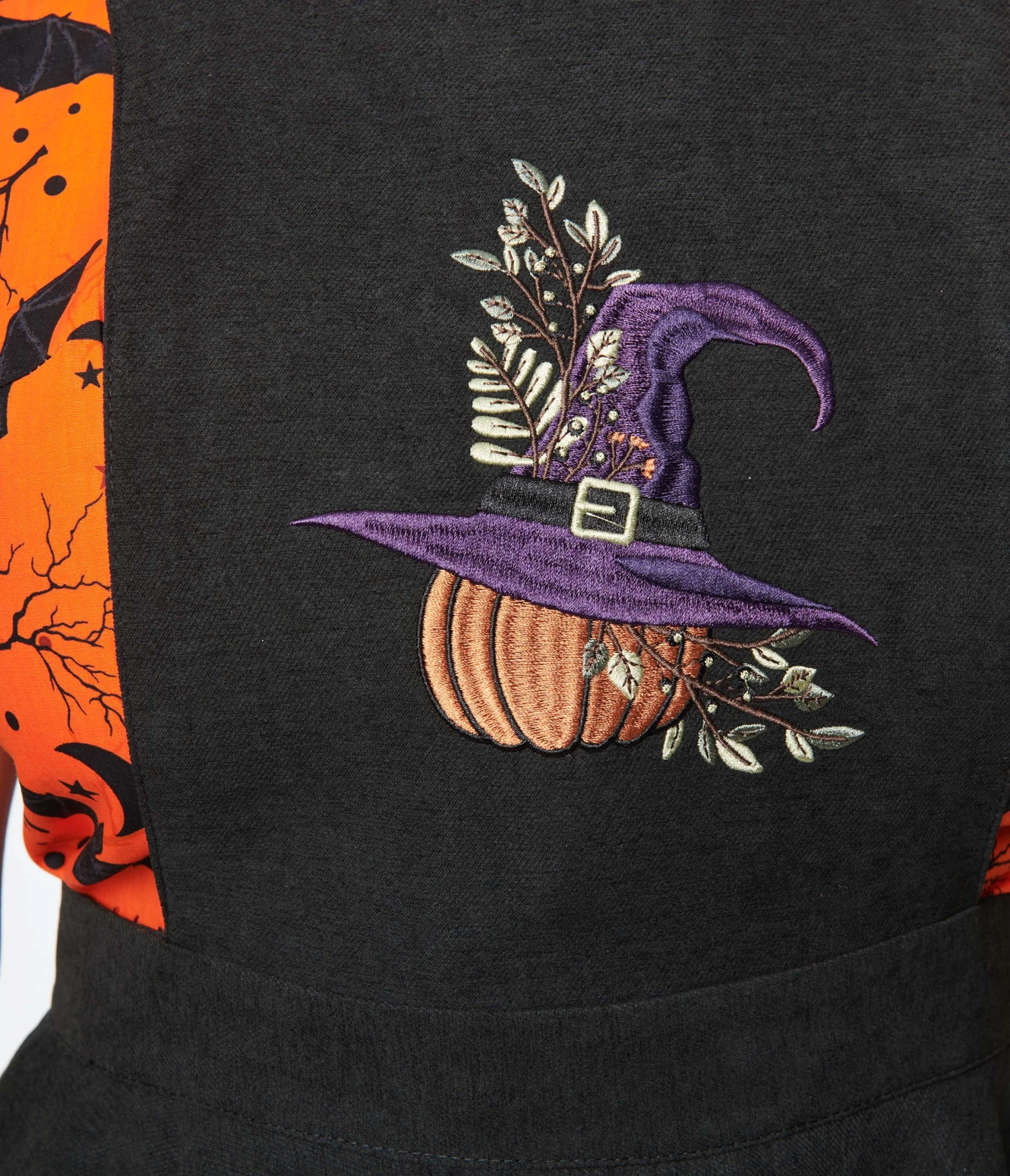 Black Pumpkin Spice Pinafore Skirt 2 Black Pumpkin Spice Pinafore Skirt - Image 2