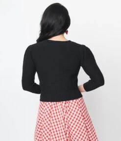 Black Strawberry Fields Forever Cardigan -Pleaser Clothing Store black strawberry fields forever cardigan 330266