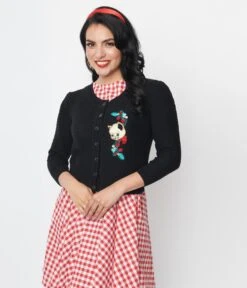 Black Strawberry Fields Forever Cardigan