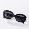 Black Tinted Oval Sunglasses