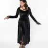 Black Velvet Witchy Maxi Dress