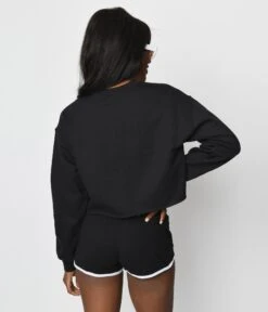 Black & White Bat Gang Dolphin Shorts -Pleaser Clothing Store black white bat gang dolphin shorts 469628