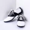 PLEASER Black & White Classic Lace Up Saddle Shoes
