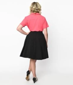 Black & White Poodle Swing Skirt -Pleaser Clothing Store black white poodle swing skirt 574607