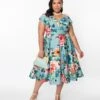 Blue Step Back In Time Swing Dress