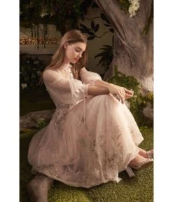 Cinderella Divine Blush Duchesa Homecoming Dress