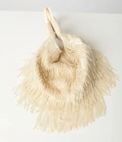 Champagne Beaded Fringe Wristlet 5 Champagne Beaded Fringe Wristlet -Pleaser Clothing Store champagne beaded fringe wristlet 500780