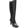 Chelsea Crew Black Floral Knee High Geller Boots