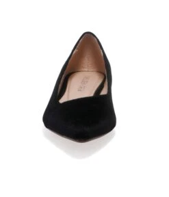 Chelsea Crew Black Velvet Pammy Flats -Pleaser Clothing Store chelsea crew black velvet pammy flats 977646