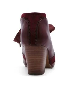 Chelsea Crew Burgundy Leatherette Venetian Booties -Pleaser Clothing Store chelsea crew burgundy leatherette venetian booties 428649