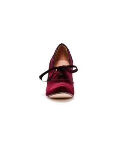 Chelsea Crew Burgundy Velvet Oxford Madison Heels -Pleaser Clothing Store chelsea crew burgundy velvet oxford madison heels 402743