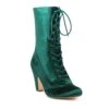 Chelsea Crew Emerald Green Velvet Victorian Claire Boots