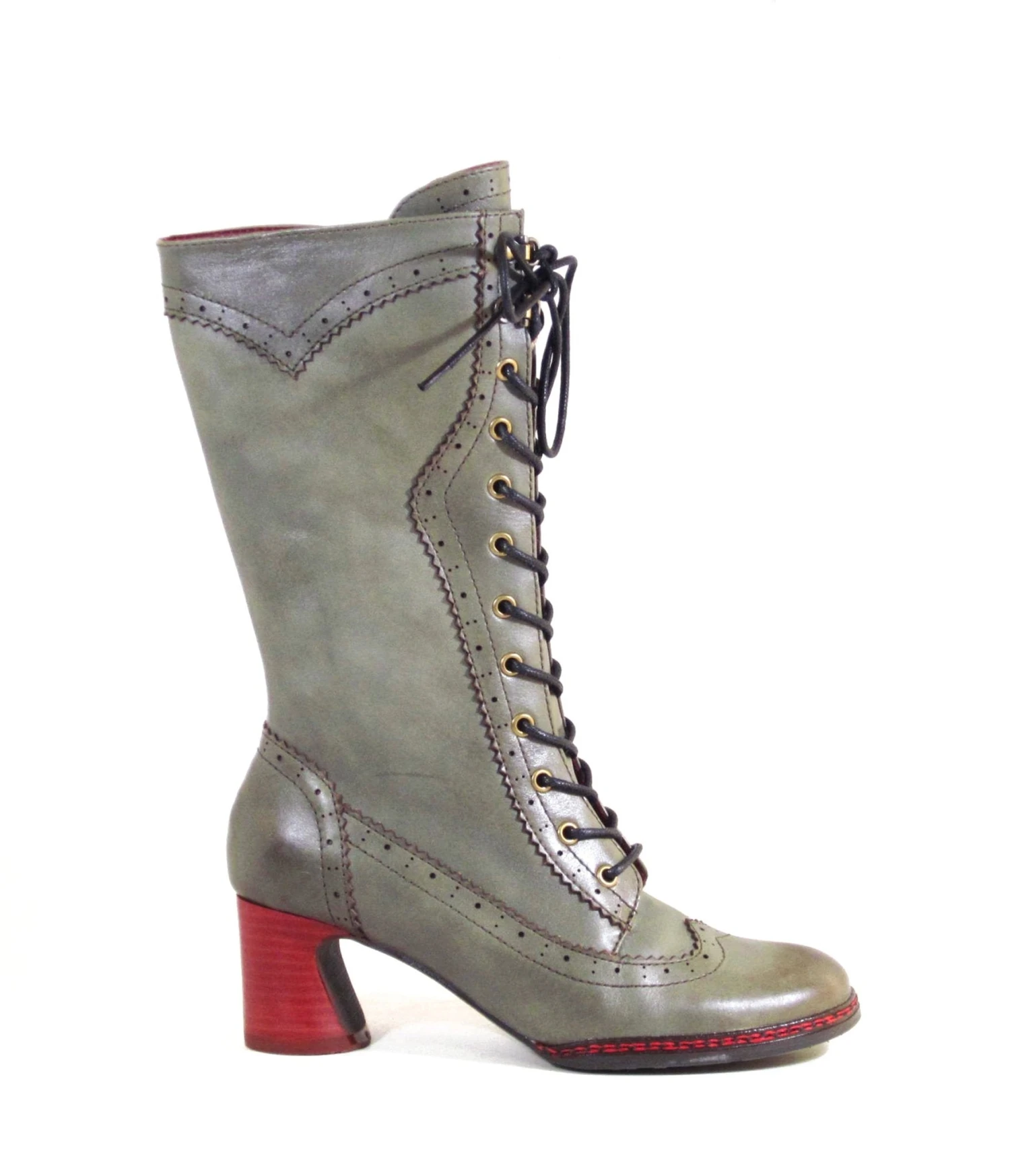 Chelsea Crew Green Leatherette Knee High Boots 2 Chelsea Crew Green Leatherette Knee High Boots - Image 2