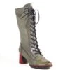 Chelsea Crew Green Leatherette Knee High Boots