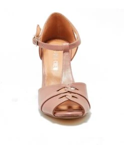 Chelsea Crew Mauve Leatherette T-Strap Catherina Heels -Pleaser Clothing Store chelsea crew mauve leatherette t strap catherina heels 307052