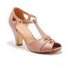 Chelsea Crew Mauve Leatherette T-Strap Catherina Heels