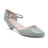 Chelsea Crew Mint Leatherette Eyelet Percy Heels