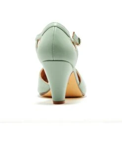 Chelsea Crew Mint Leatherette T-Strap Catherina Heels -Pleaser Clothing Store chelsea crew mint leatherette t strap catherina heels 323371
