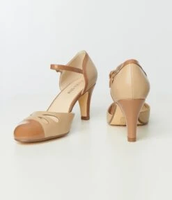 Chelsea Crew Nude & Tan Getty Heels -Pleaser Clothing Store chelsea crew nude tan getty heels 294478