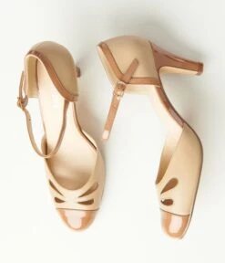 Chelsea Crew Nude & Tan Getty Heels -Pleaser Clothing Store chelsea crew nude tan getty heels 822321