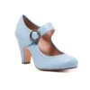 Chelsea Crew Powder Blue Leatherette Mary Jane Madeline Heels