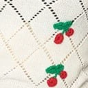 Cream Cha Cha Cherry Pointelle Knit Top 6 Cream Cha Cha Cherry Pointelle Knit Top - Image 6