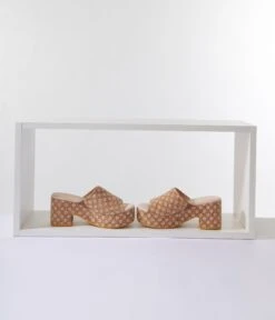 Matisse Daisy & Cork Mule Platform Heels -Pleaser Clothing Store daisy cork mule platform heels 108715