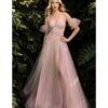 Cinderella Divine Deep Blush Floral Fairy Prom Dress