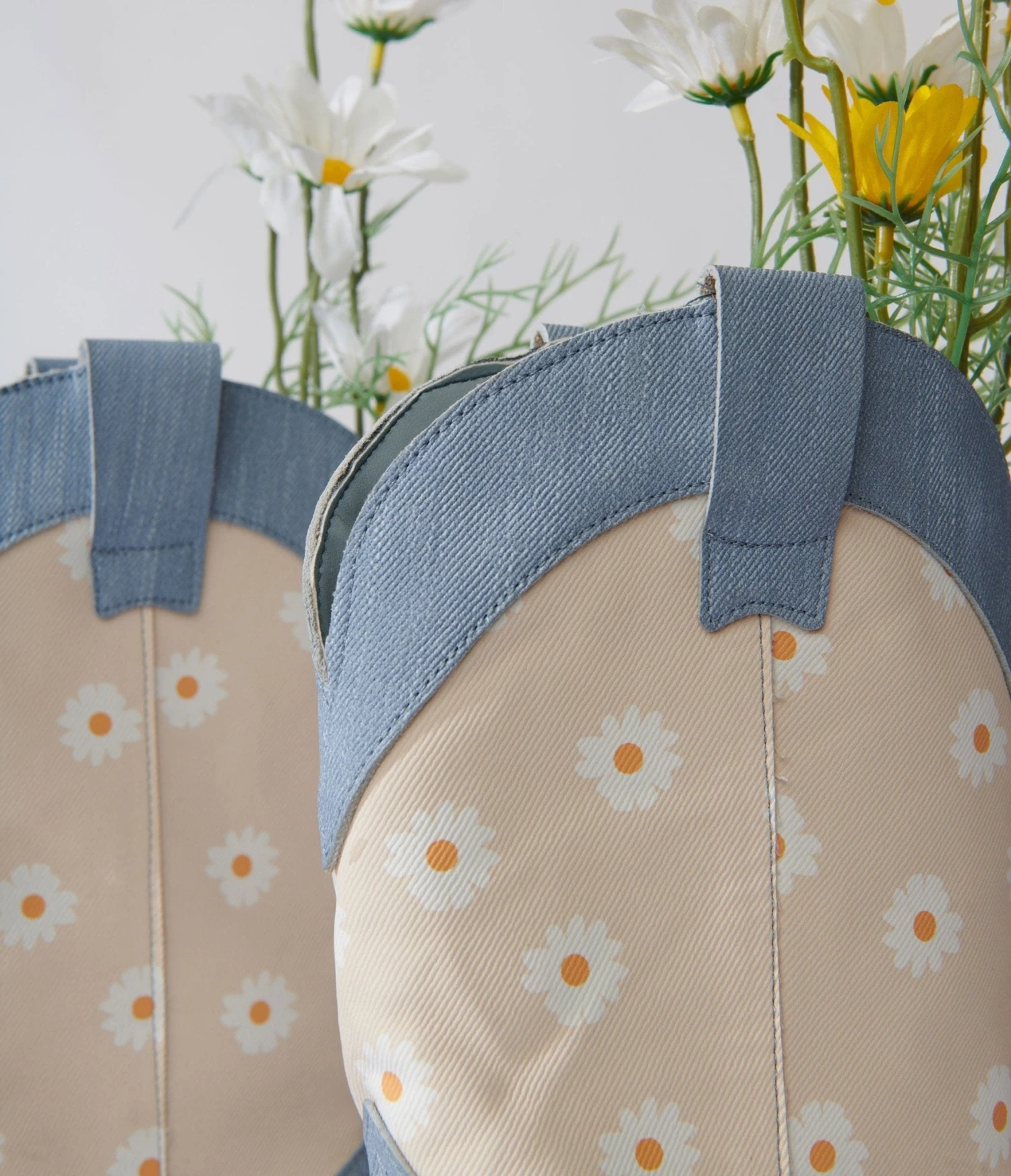 Denim Daisy Cowboy Boot 2 Denim Daisy Cowboy Boot - Image 2