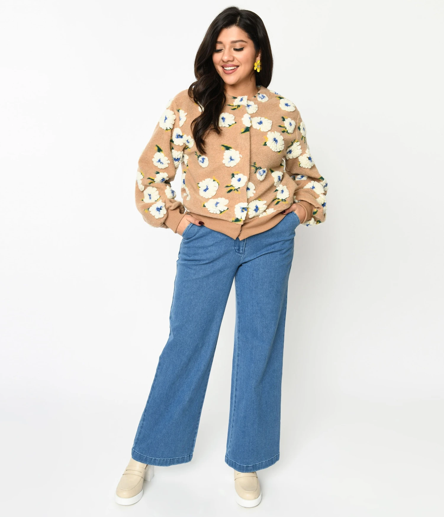 Denim Washed Straight Leg Jeans 1 Denim Washed Straight Leg Jeans