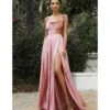 Cinderella Divine Desert Rose Liquid Satin Bridesmaid Gown