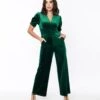 Emerald Green Velvet Jumpsuit