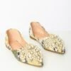 Floral Faux Pearl Flats
