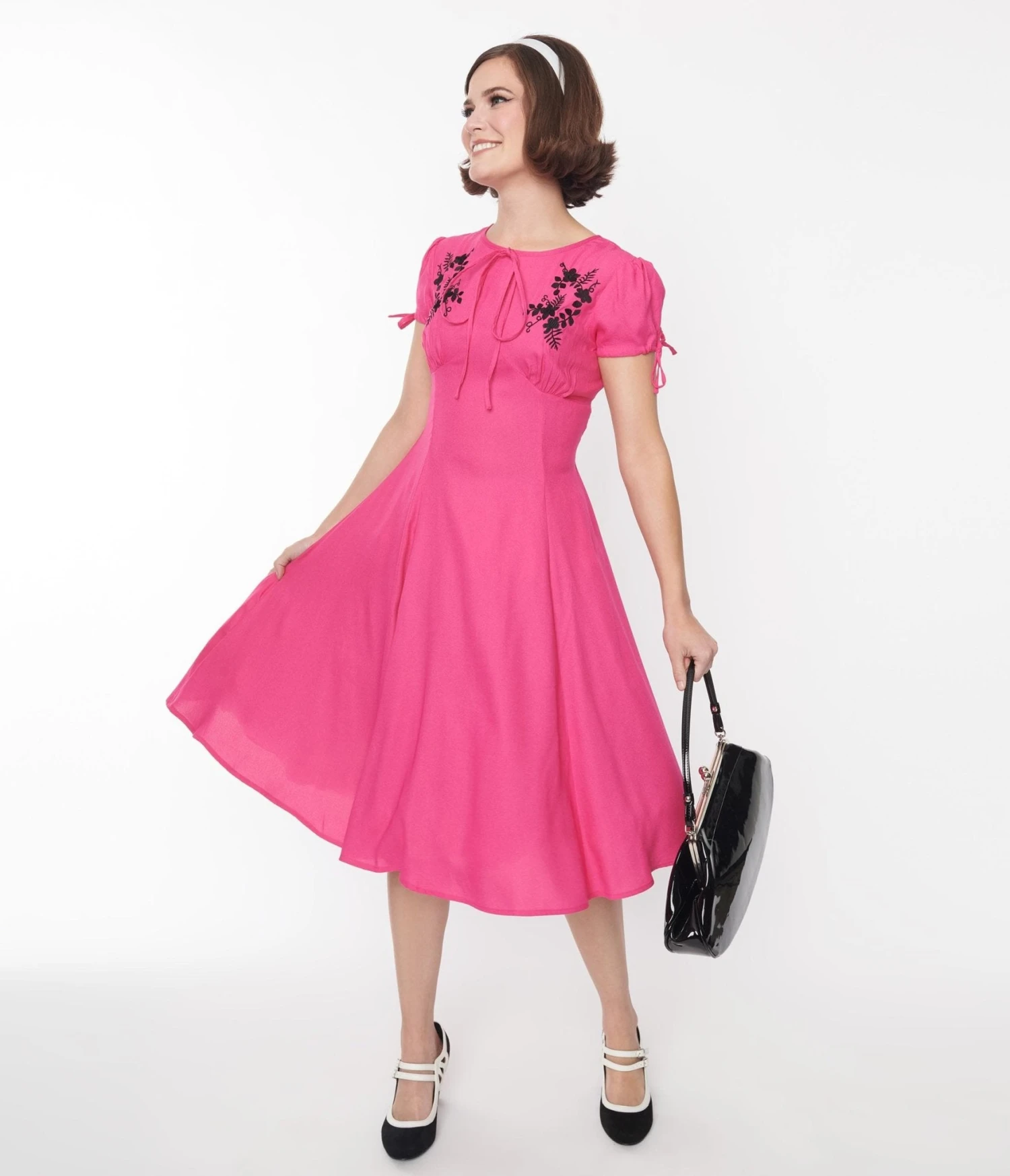 Fuschia Ava Swing Dress 1 Fuschia Ava Swing Dress