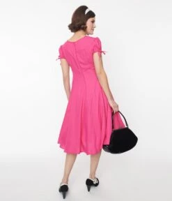 Fuschia Ava Swing Dress 6 Fuschia Ava Swing Dress -Pleaser Clothing Store fuschia ava swing dress 637003