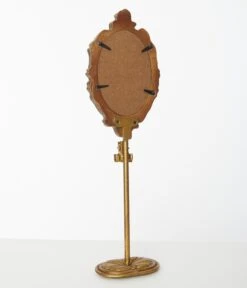 Gold Oval Baroque Standing Frame -Pleaser Clothing Store gold oval baroque standing frame 116081