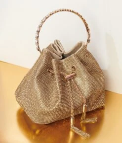Gold Rhinestone Satchel Handbag 5 Gold Rhinestone Satchel Handbag -Pleaser Clothing Store gold rhinestone satchel handbag 457827