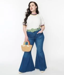 Hell Bunny Blue Janis Jeans