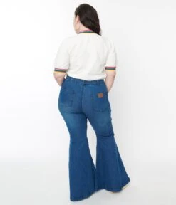 Hell Bunny Blue Janis Jeans -Pleaser Clothing Store hell bunny blue janis jeans 865957